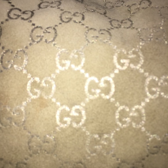 GUCCI SUEDE GG MONOGRAM MEDIUM BAG RARE CLUTCH BAG - Picture 5 of 12